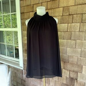 Vince Camuto Sexy and Stylish Black High Neck Top